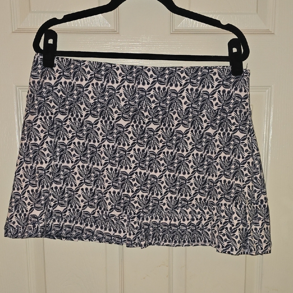 Sigrid Olsen White and Blue‎ Mini Tennis/golf Skort NWOT